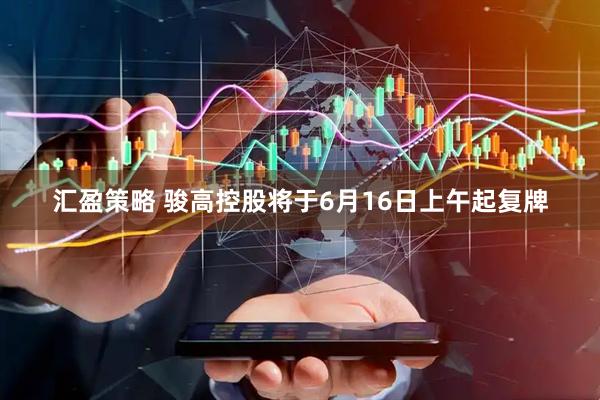 汇盈策略 骏高控股将于6月16日上午起复牌